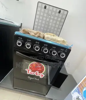 Royal Tech 4-burner Gas Cooker With Built-in Oven & Grill