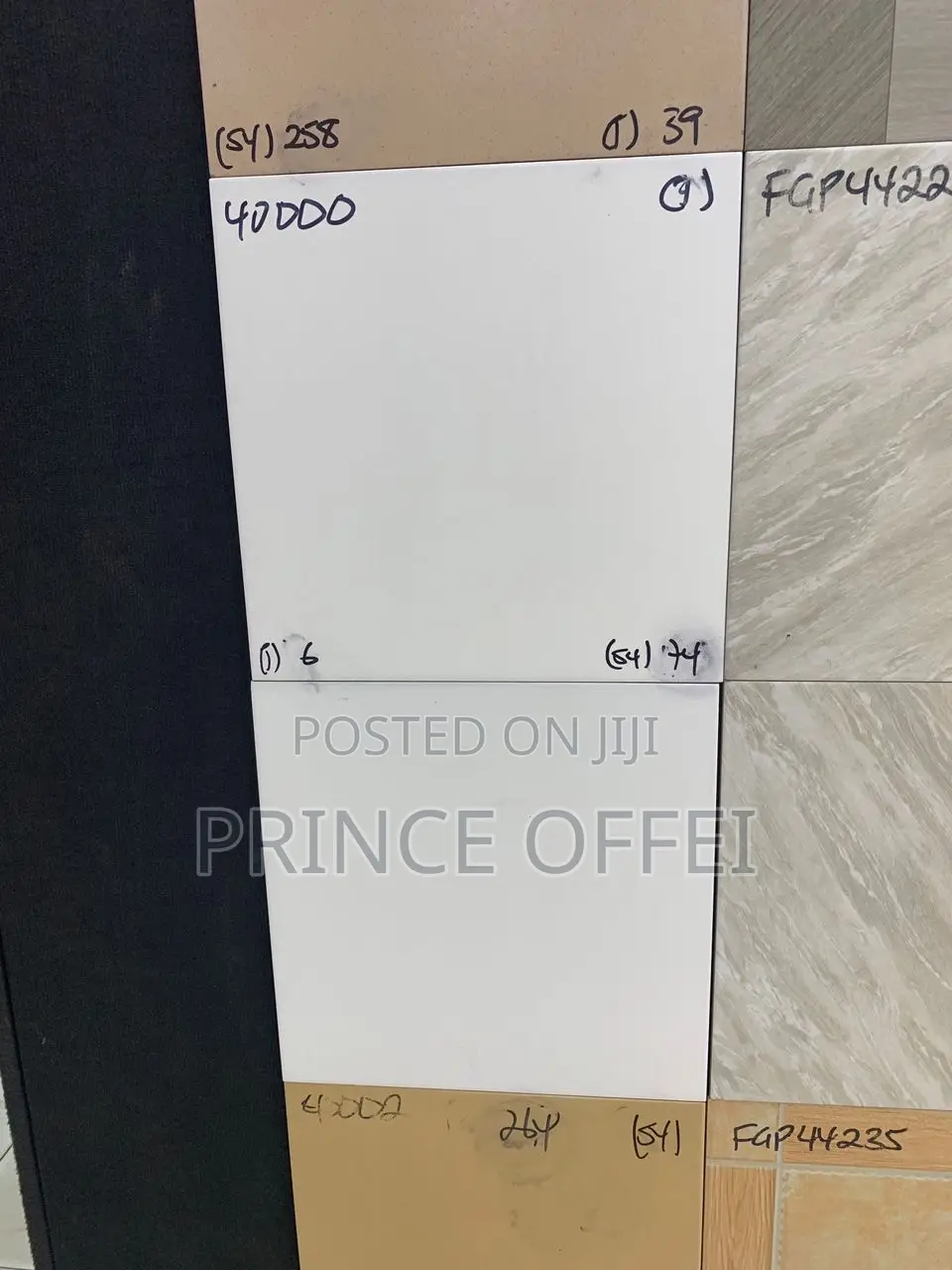 40/40cm Ghana Made Floor Tiles. Unpolished