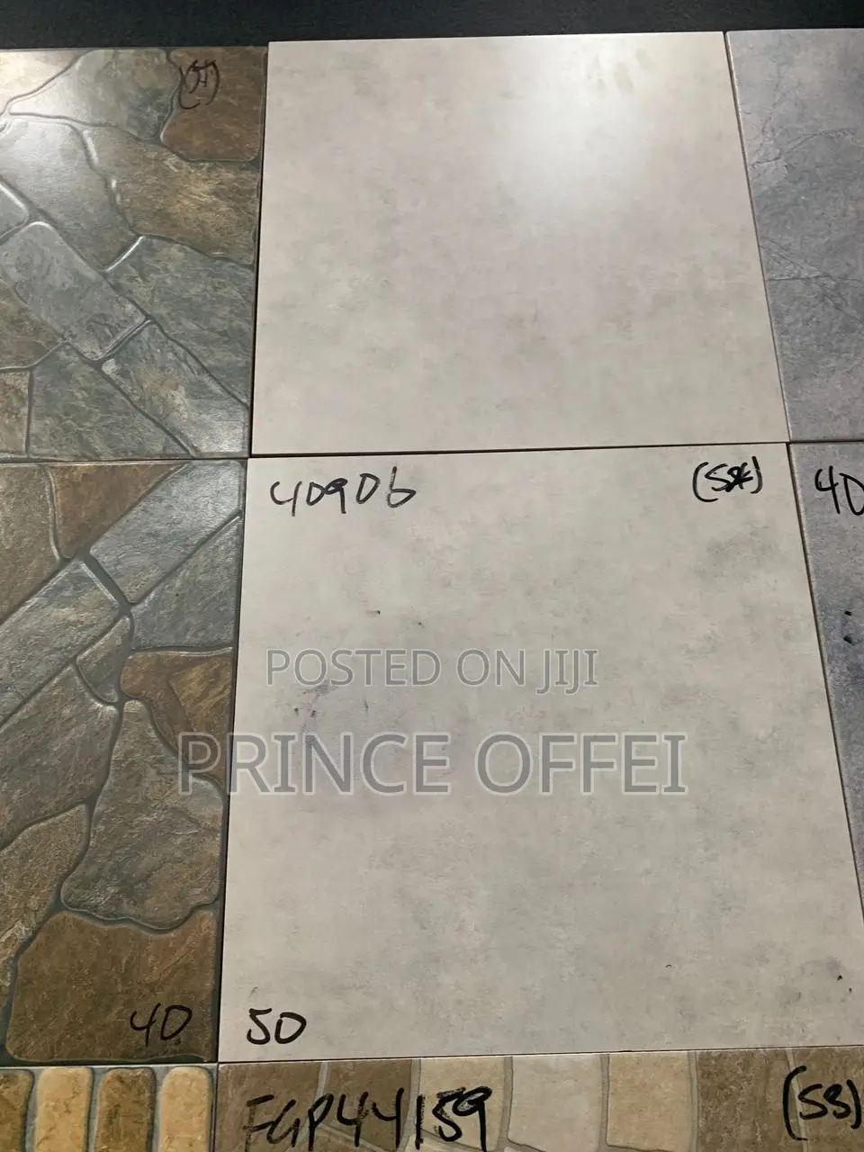 40/40cm Ghana Made Floor Tiles. Unpolished