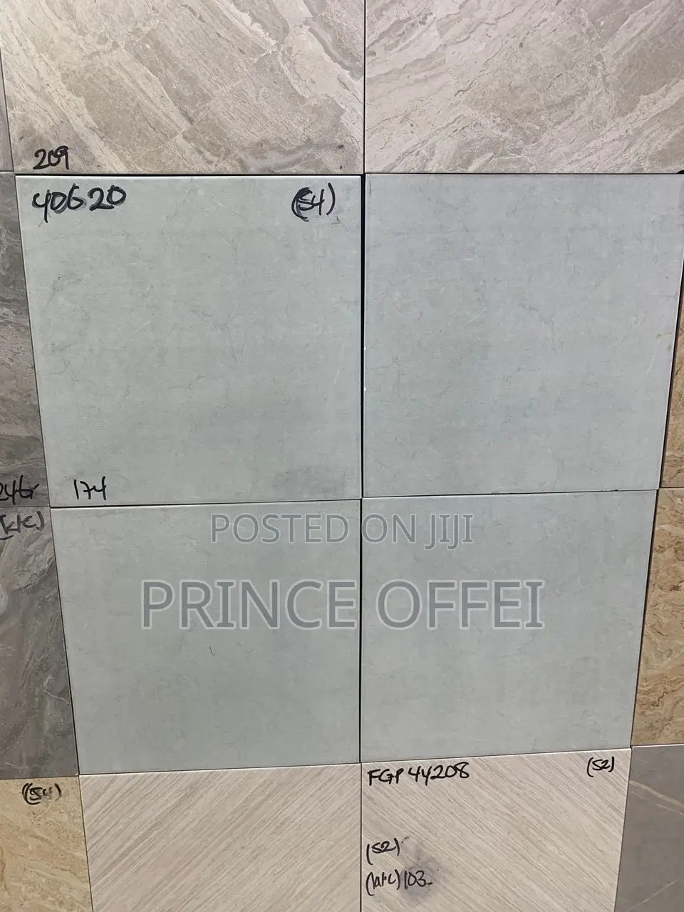 40/40cm Ghana Made Floor Tiles. Unpolished