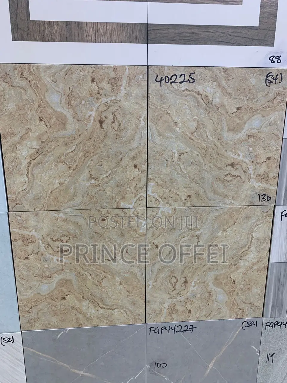 40/40cm Ghana Made Floor Tiles. Unpolished