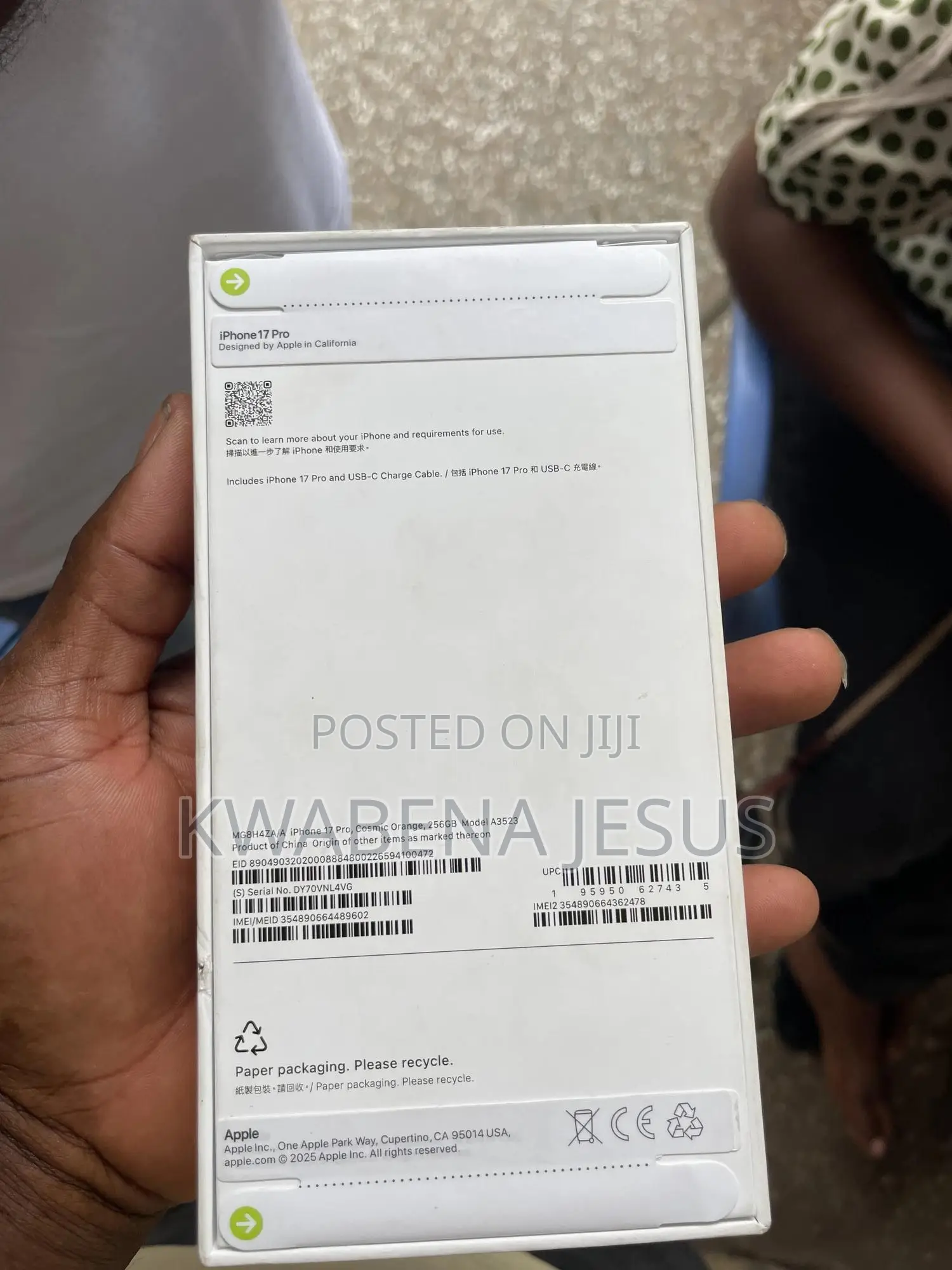 New Apple iPhone 17 Pro 256 GB Orange