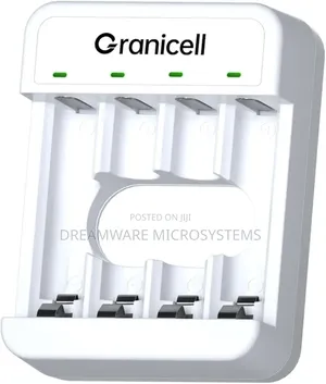 Granicell Aa Aaa Rechargeable Batteries With 4 Bay Battery Charger