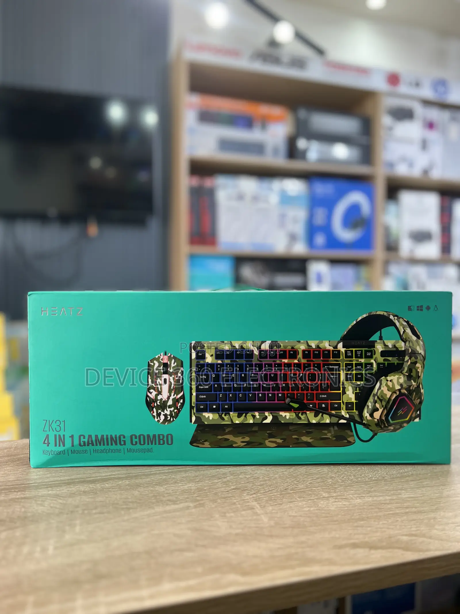 Heatz Zk31 4 in 1 Gaming Combo