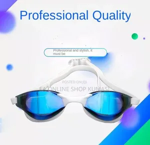 Glide Mirrored Antifog Professional Swimming Goggles.