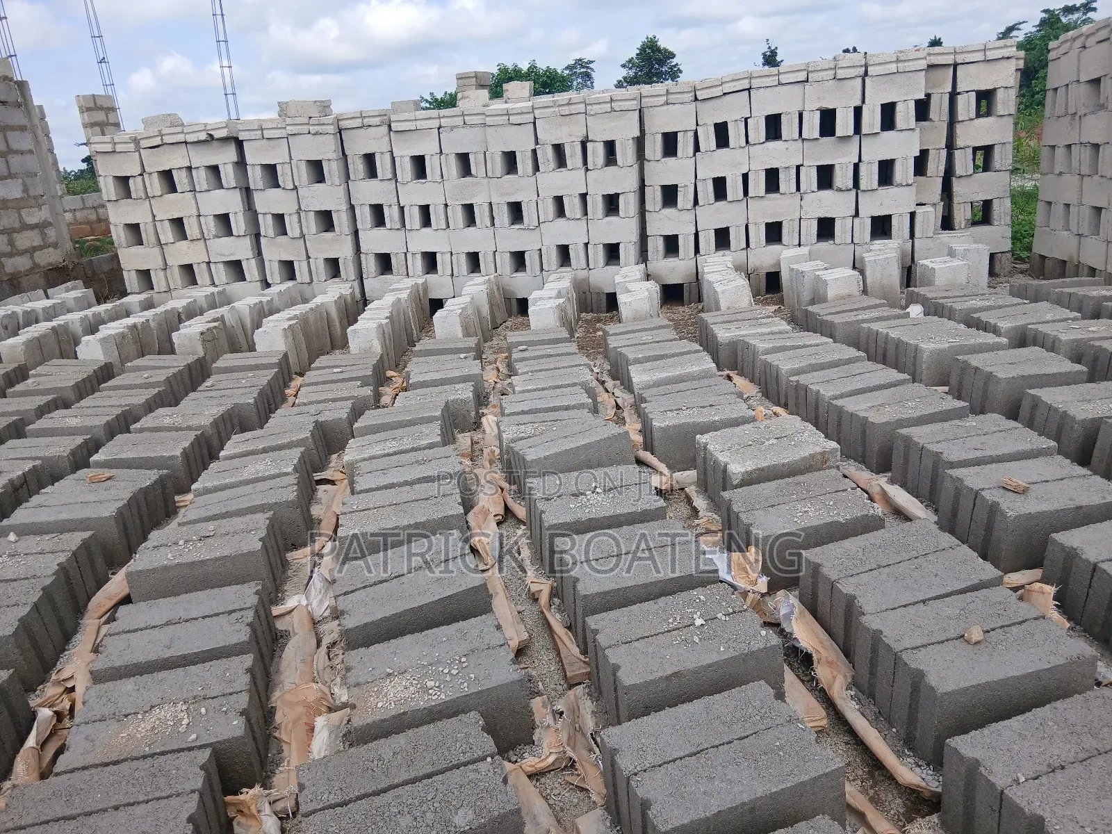 Onsite Block Production With Industrial Machine