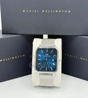 Rectangular Stainless Dial Mesh Strap Daniel Wellington Unisex Watch