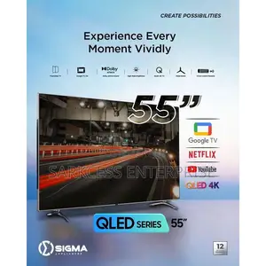 Sigma STV-Kq55v6-S 55-Inch Qled Smart Google TV