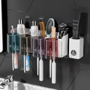 Toothpaste Dispenser/ Storage/ Brush Holder