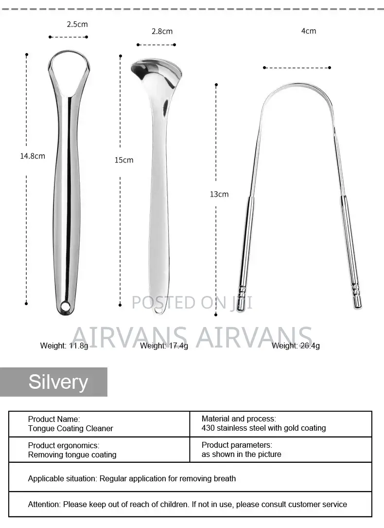 Stainless Steel Tongue Scraper
