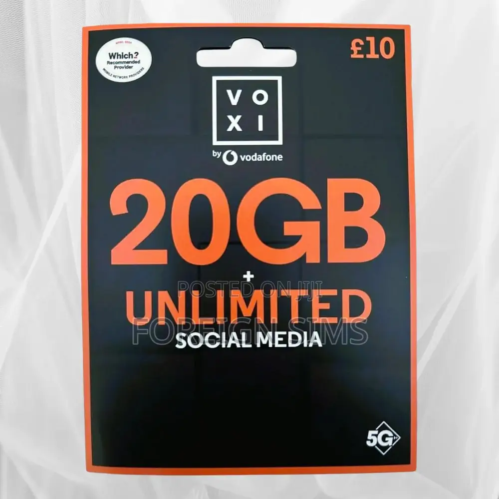 Uk Sim Card With £5 Credit - Available in Bulk and Retail