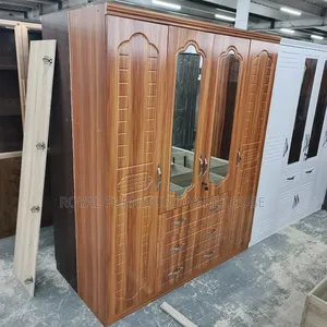 Spend Pear Color 4 Doors Wooden Wardrobe