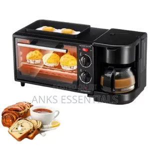 3-in-1 Toaster Oven With Coffee Brewer and Fryer