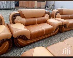Leather Sofa Set. Free Delivery