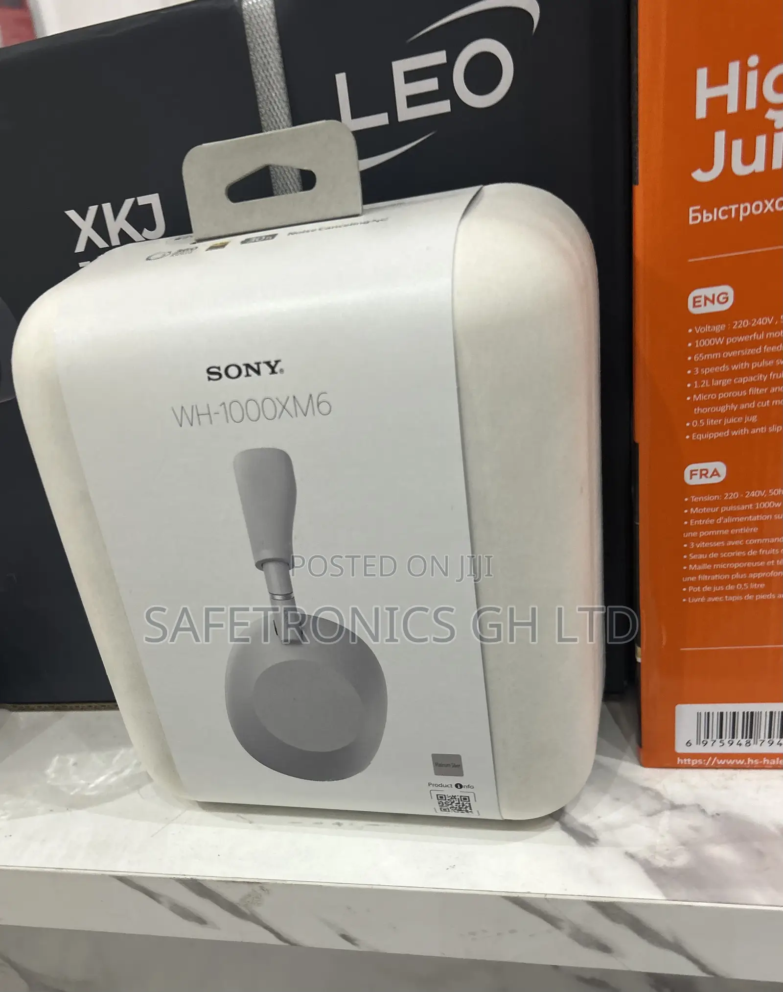 Unique Black Sony Xm6 Bluetooth Headset