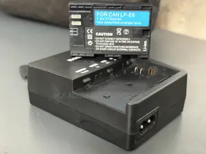 Canon Lp E6 Charger Lp E6 Battery Pack Together