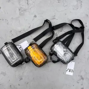 Zara Transparent Crossbody Bag With a Adjustable and Detachable Strap