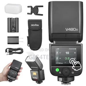 Canon V480c Ttl Lithium-ion Camera Hot Shoe Flash With Screen