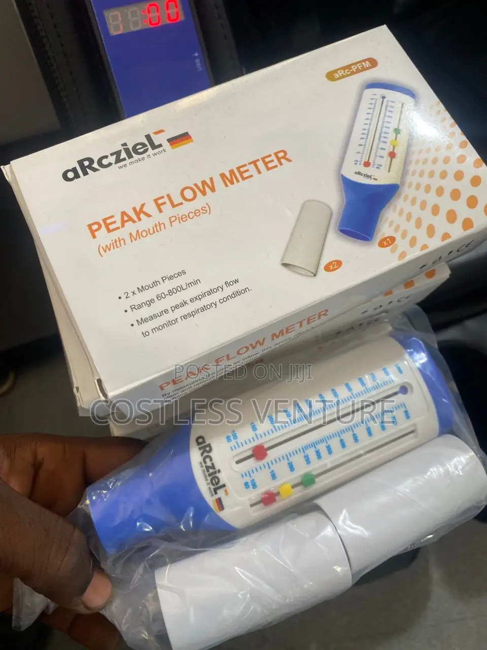 Arcziel Peak Flow Meter (With Mouth Pieces)