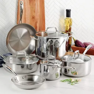 Tramontina Stainless Steel Tri-Ply Clad 10-Piece Cookware Set