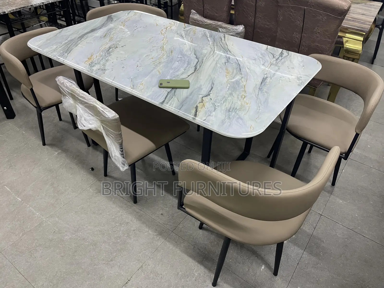Quality 6 Seater Marble Dining Table