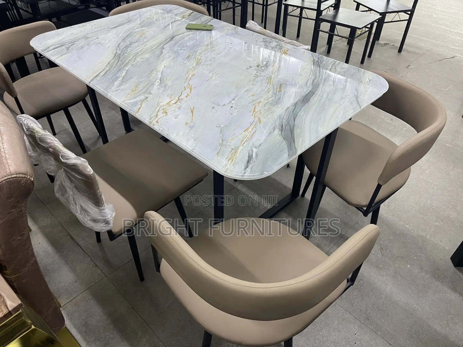 Quality 6 Seater Marble Dining Table