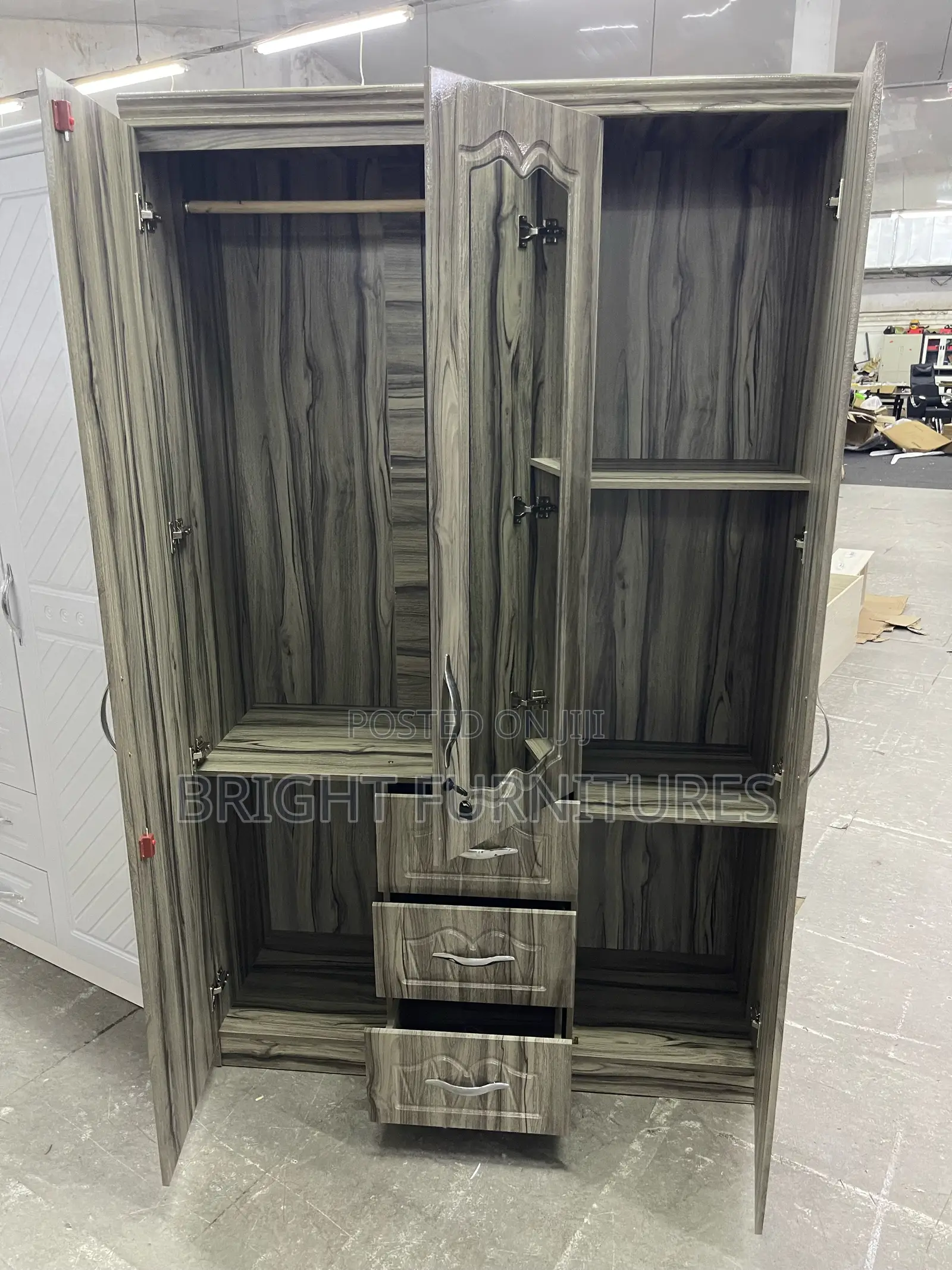 Imported Three in One Wooden Wardrobe(3in1)