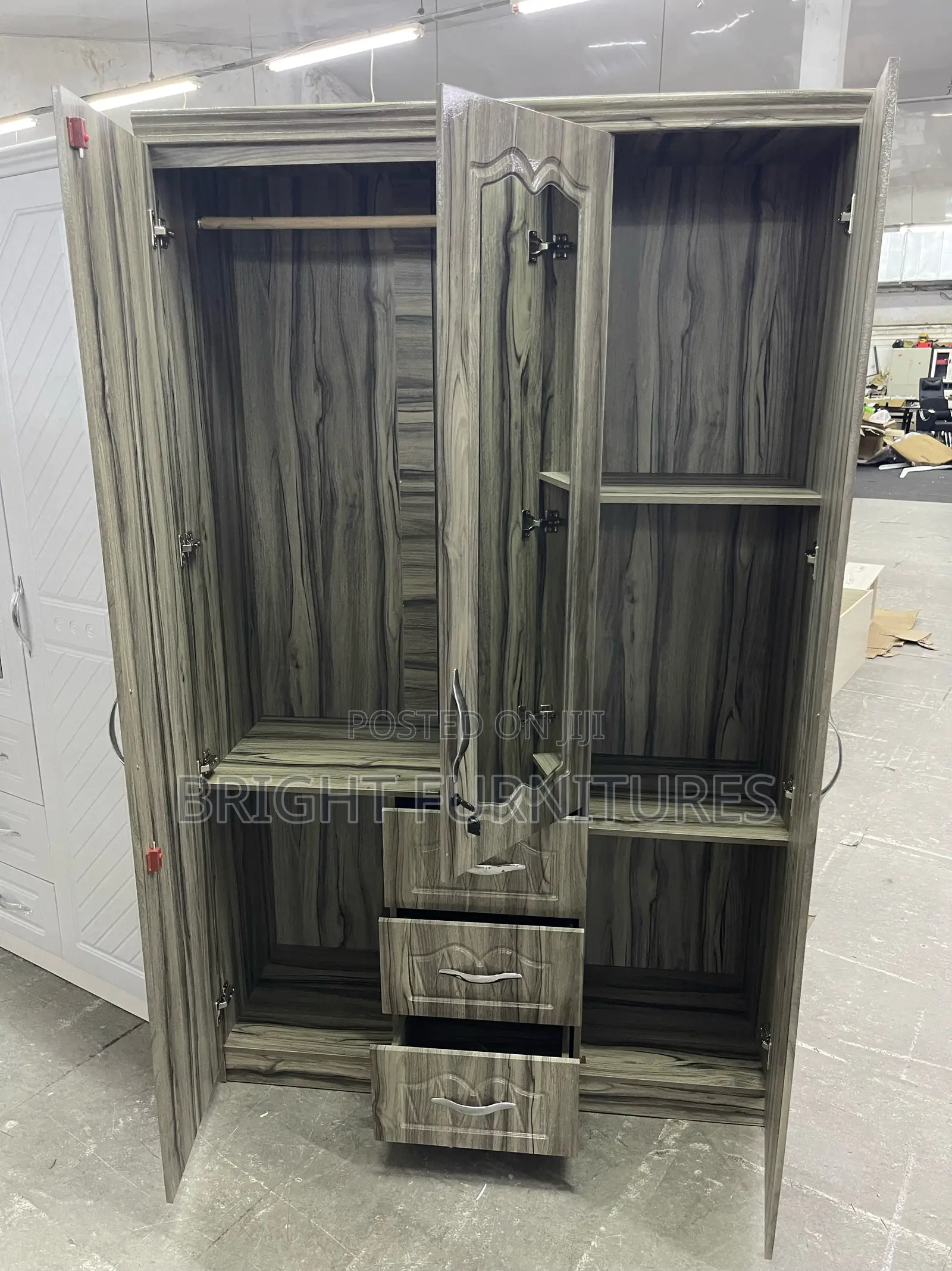 Imported Three in One Wooden Wardrobe(3in1)