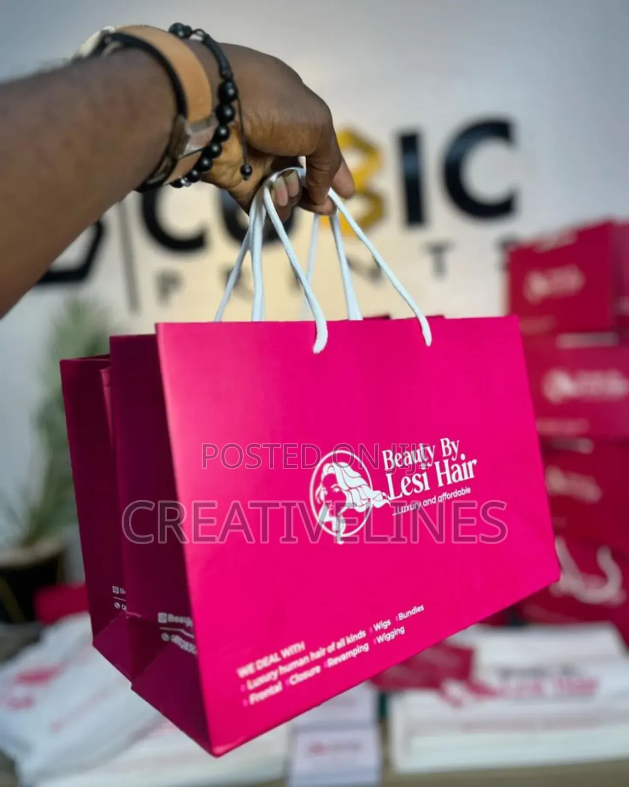 Pink Paperbags