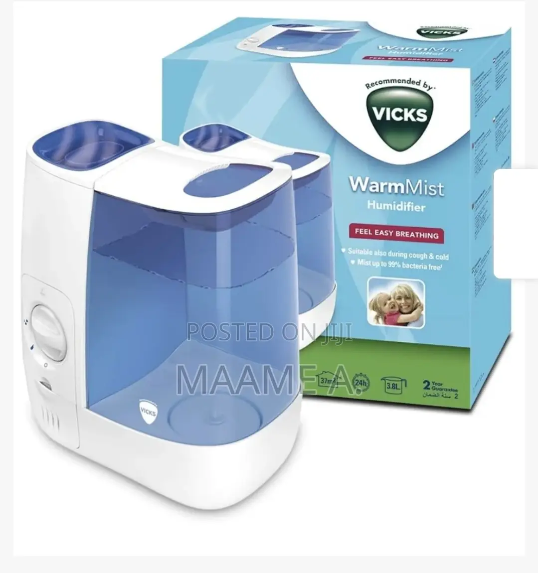 Vicks Warm Mist Humidifier - 3.8ltr