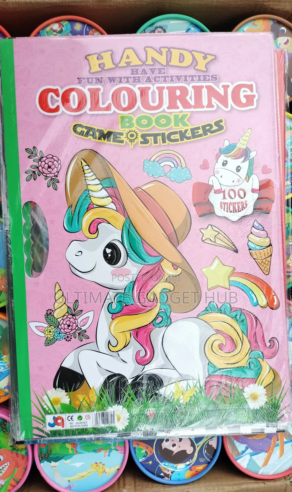 Handy Colouring Book With 100 Stickers