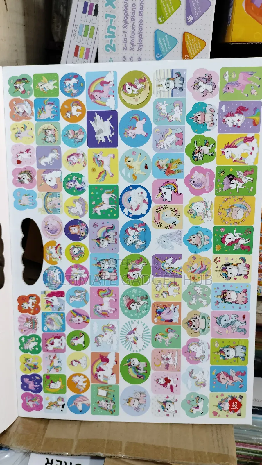Handy Colouring Book With 100 Stickers