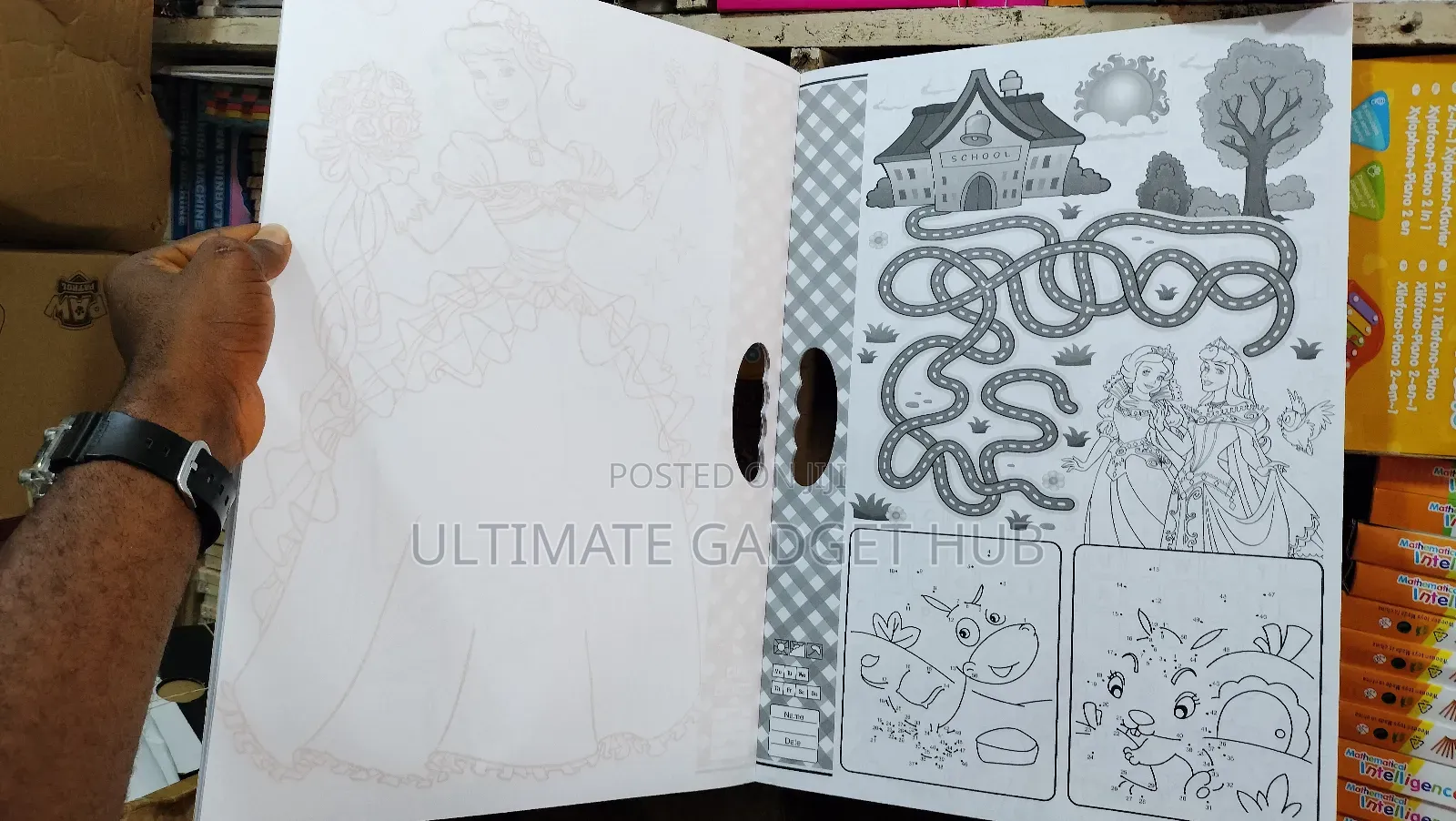 Handy Colouring Book With 100 Stickers
