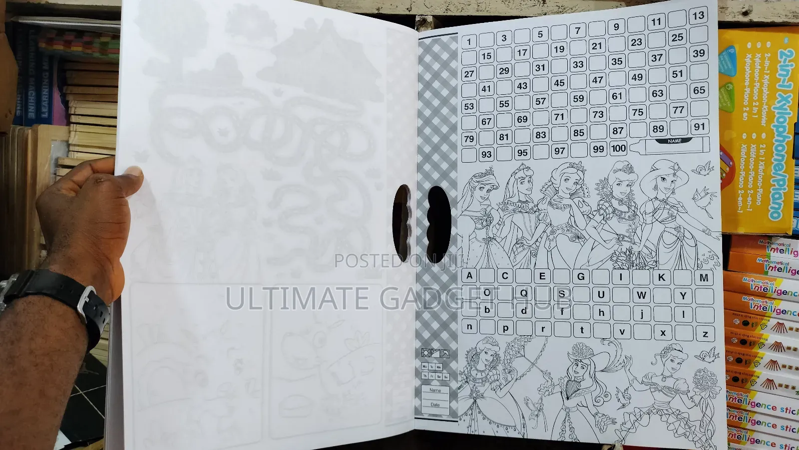 Handy Colouring Book With 100 Stickers