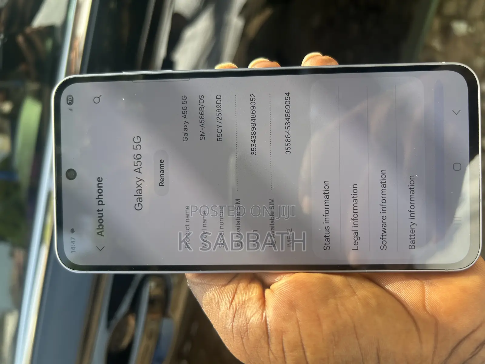 Samsung Galaxy A56 256 GB Black