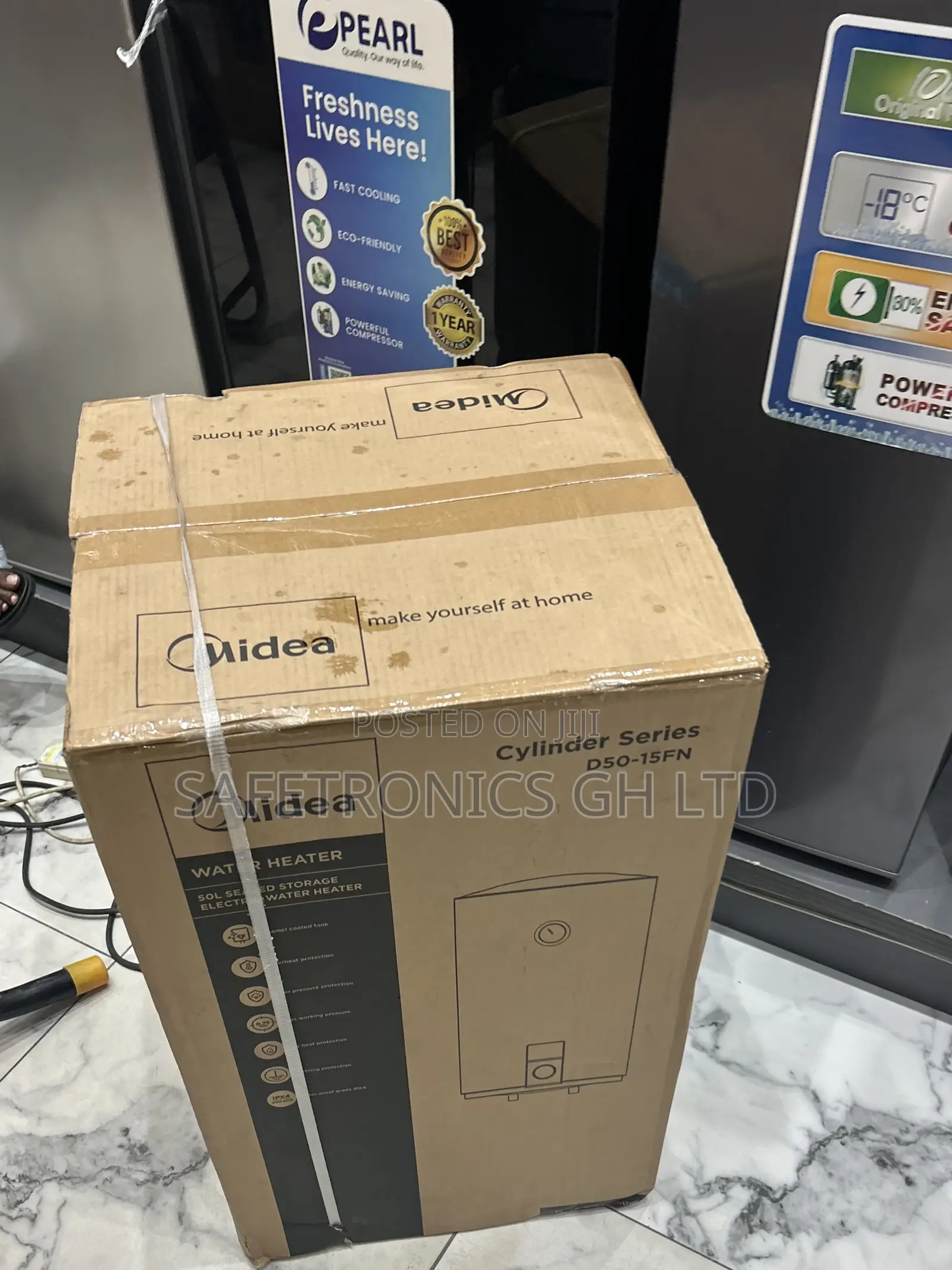 Ultra Modern White Electric Midea 50 Liters Water Heater