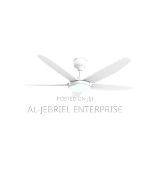 White Long Blades Ceiling Fan