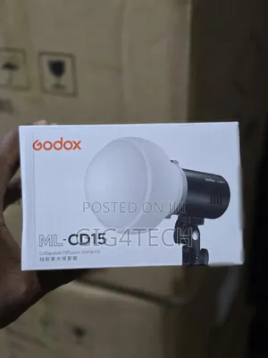Godox Diffusion Dome With 3 Adapters for Flash and Mono Lights