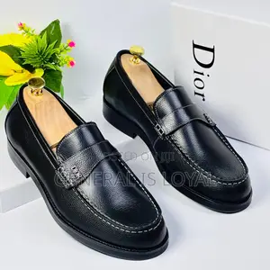 Dior Black Men’S Leather Loafers
