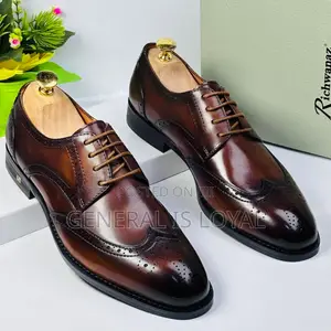 Richwanz Brown Solid Leather Men’S Shoe