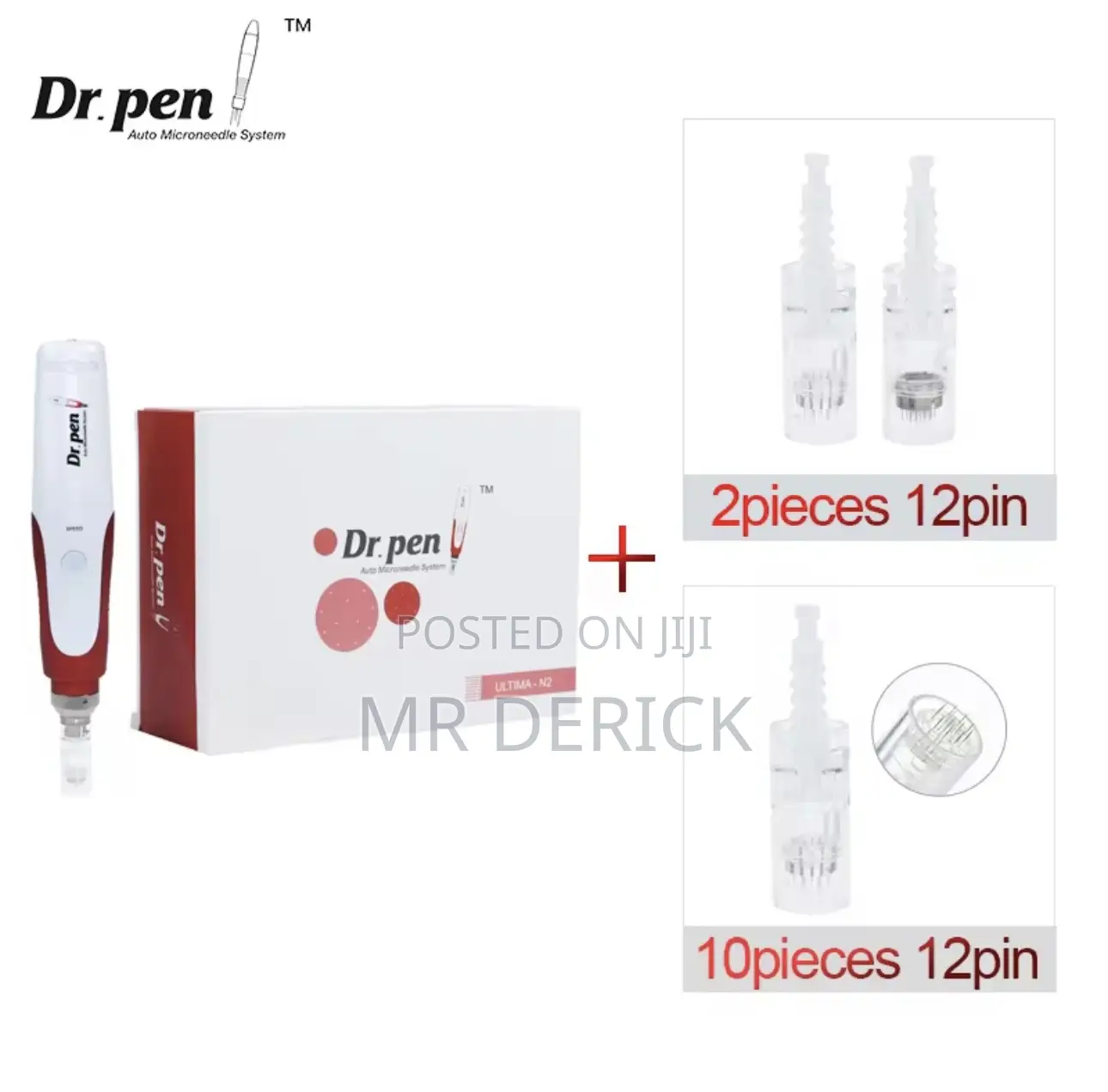 Dr. Pen Ultima N2-W With 12 PCS Cartridges Pmu Machine Micro Needles