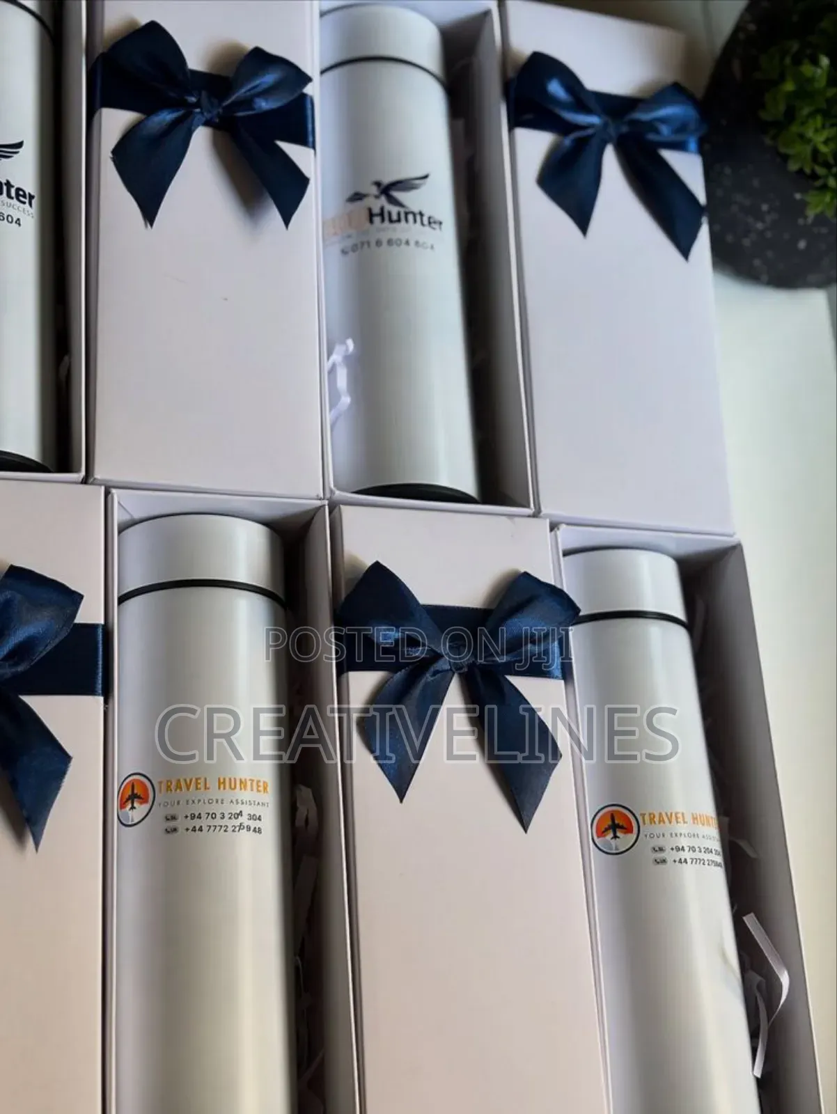 Waiter Bottles With Ribbon