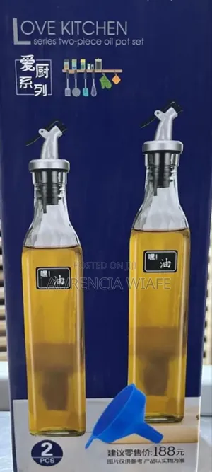 2 in 1 Oil Spray Bottle With Funnel