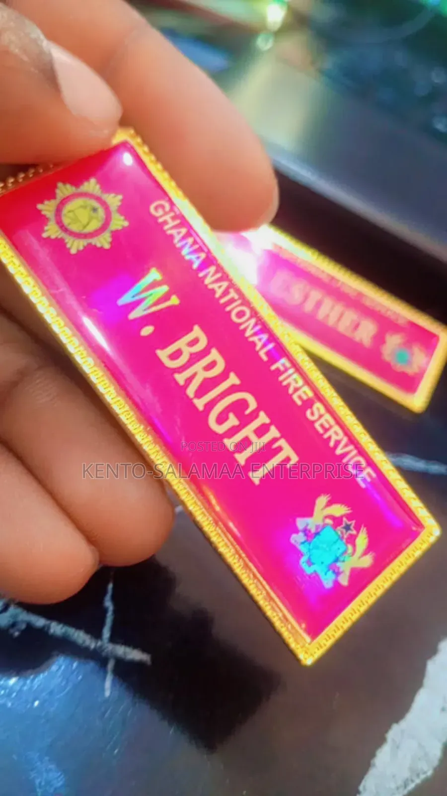 Premium Crystal Name Tag