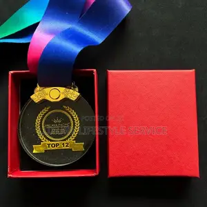 Crystal Glass Medal With Customisation