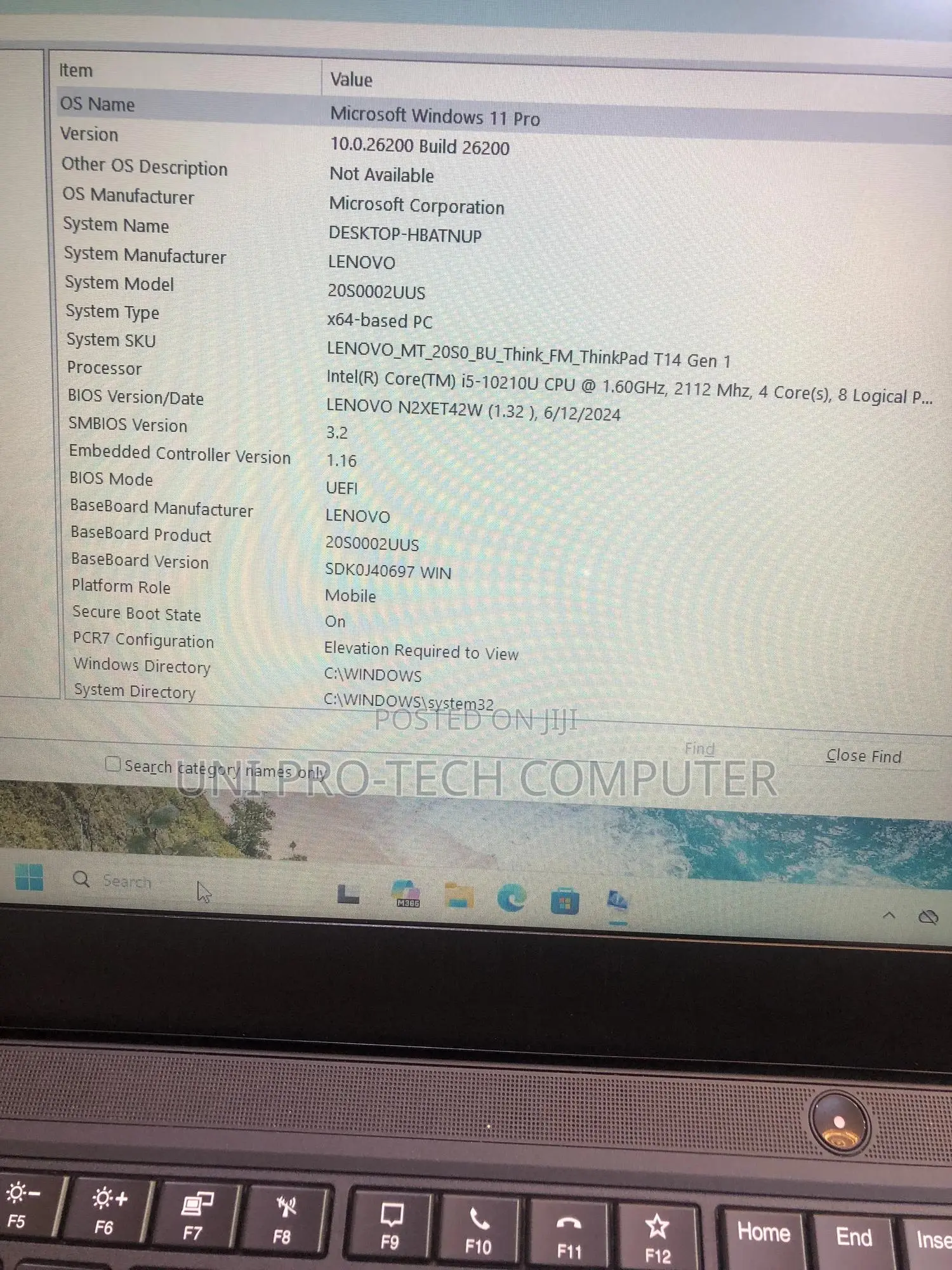 Laptop Lenovo ThinkPad T14 G1 12GB Intel Core I5 SSD 256GB