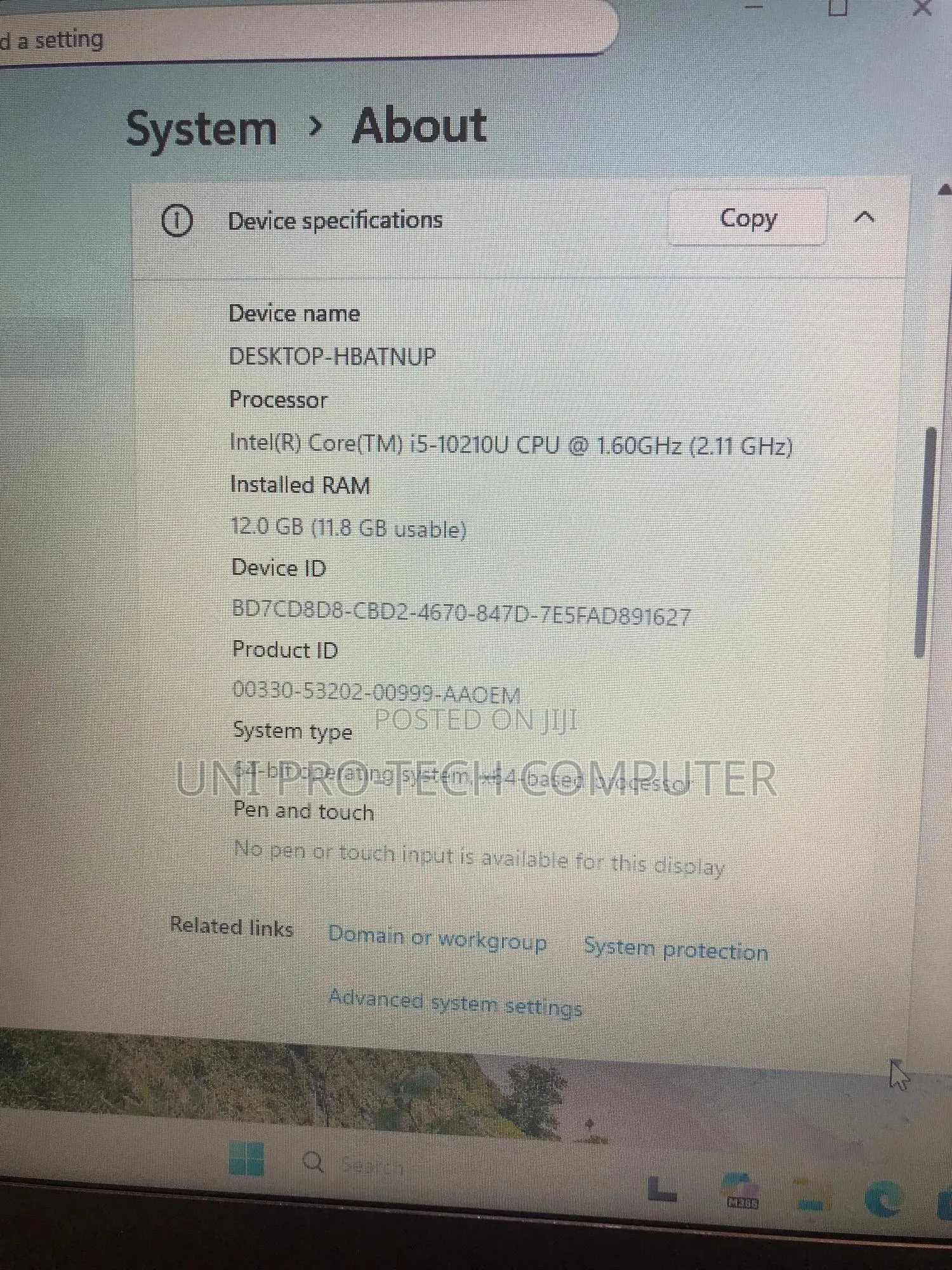 Laptop Lenovo ThinkPad T14 G1 12GB Intel Core I5 SSD 256GB