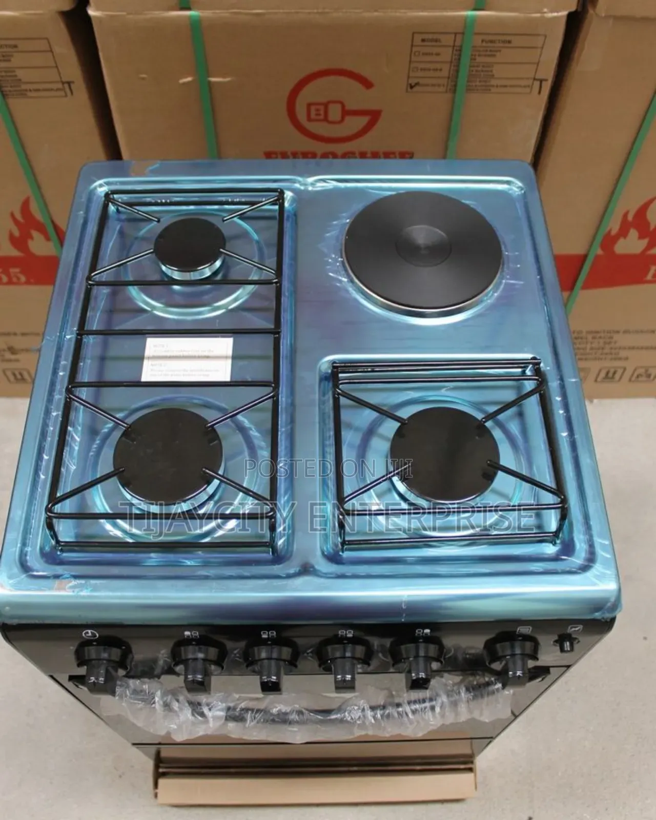 1 Electric 3 Gas Burner