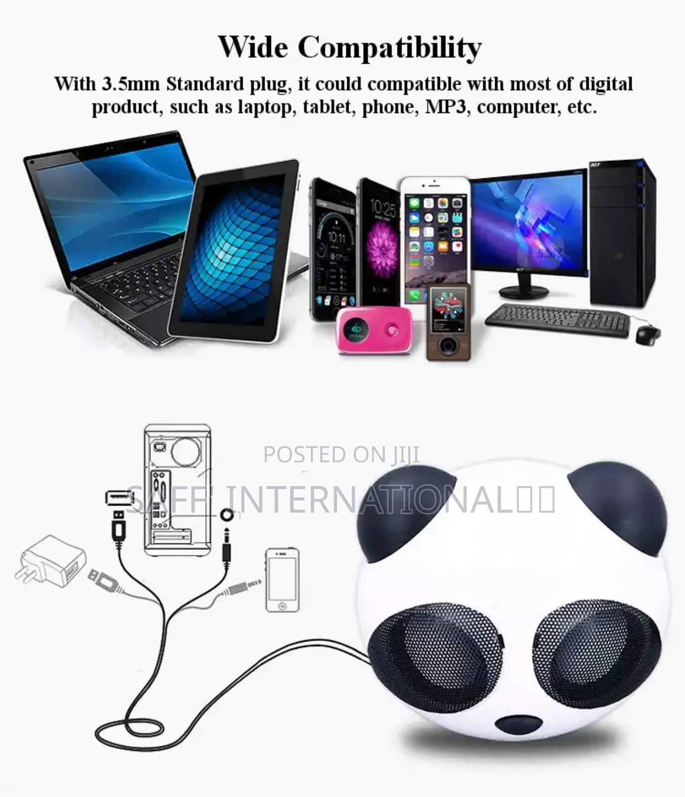 ☆Mini Hifi Panda/Astronaut Robot Multimedia Usb Pc/Laptop Speakers☆