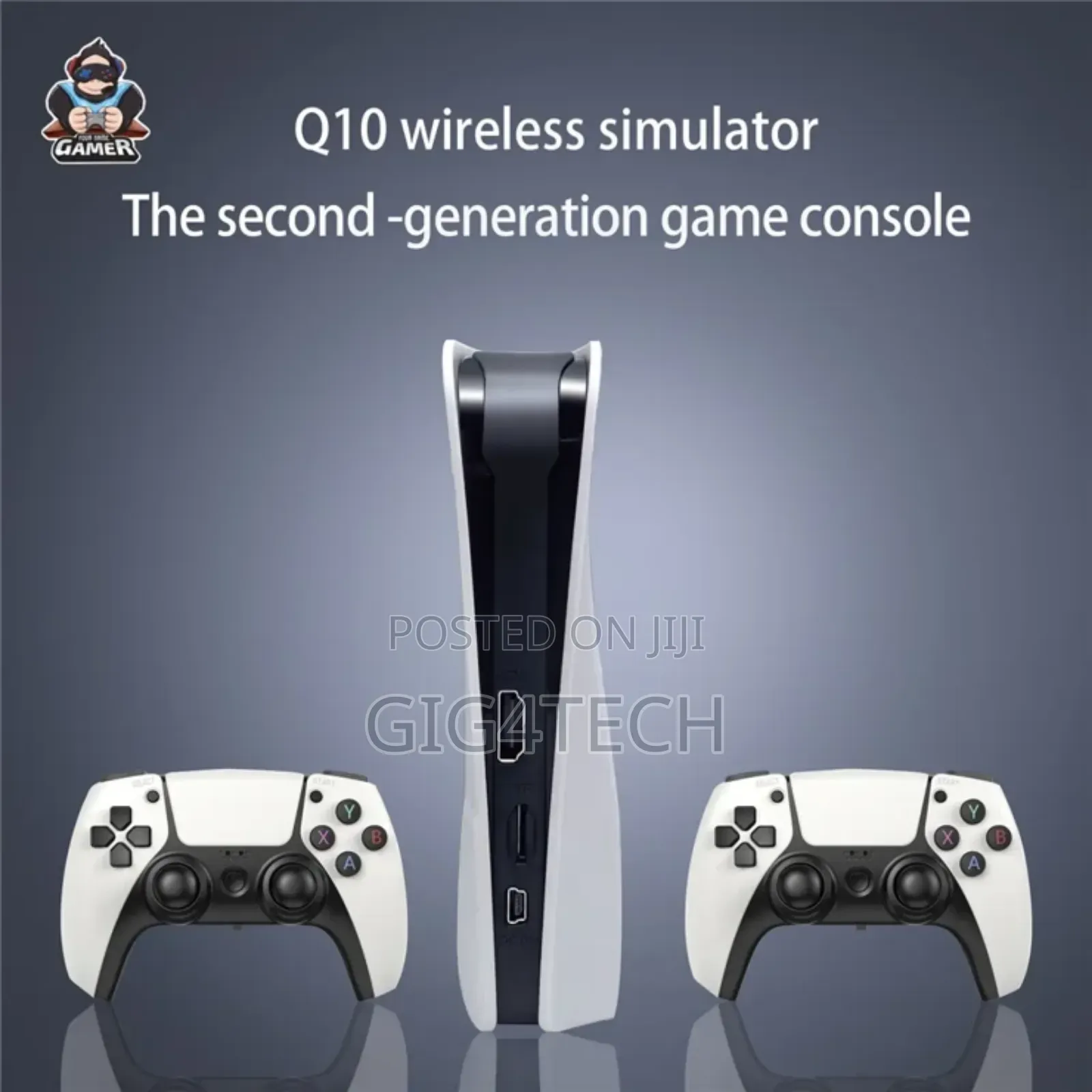 Q10 2.4g Wireless Hd Video Game Console 128g With 2 Gamepads For Psp